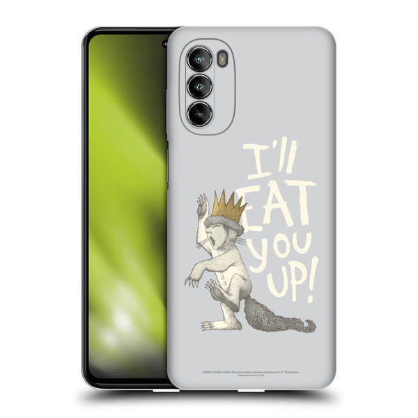 Where the Wild Things Are Literary Graphics Eat You Up Soft Gel Case for Motorola Moto G82 5G