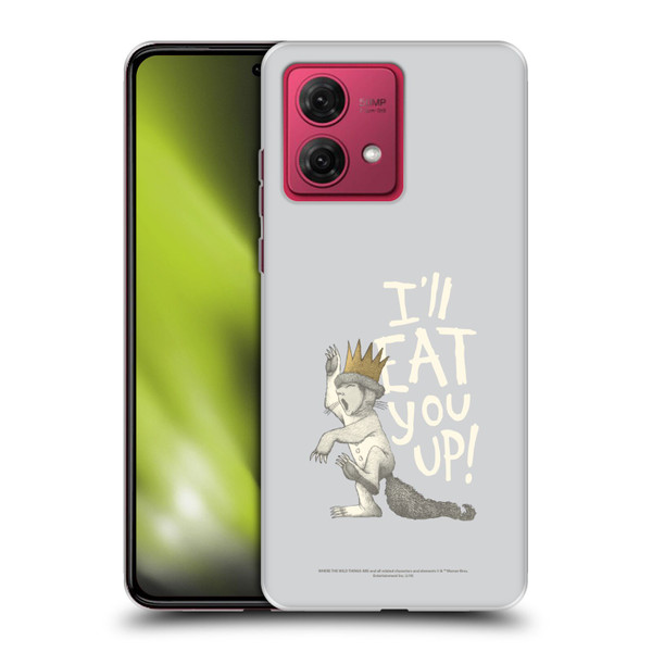 Where the Wild Things Are Literary Graphics Eat You Up Soft Gel Case for Motorola Moto G84 5G
