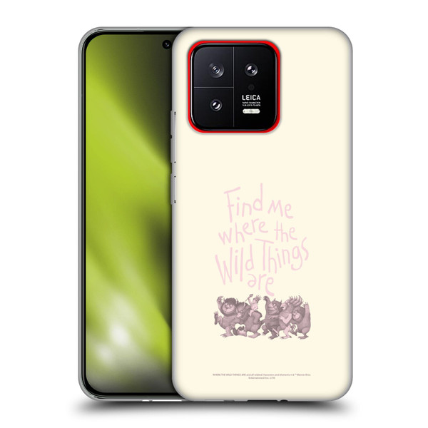 Where the Wild Things Are Literary Graphics Find Me Soft Gel Case for Xiaomi 13 5G