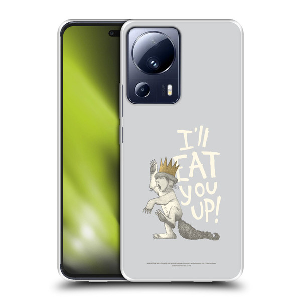 Where the Wild Things Are Literary Graphics Eat You Up Soft Gel Case for Xiaomi 13 Lite 5G