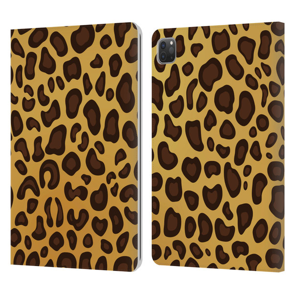 Haroulita Animal Prints Leopard Leather Book Wallet Case Cover For Apple iPad Pro 11 2020 / 2021 / 2022
