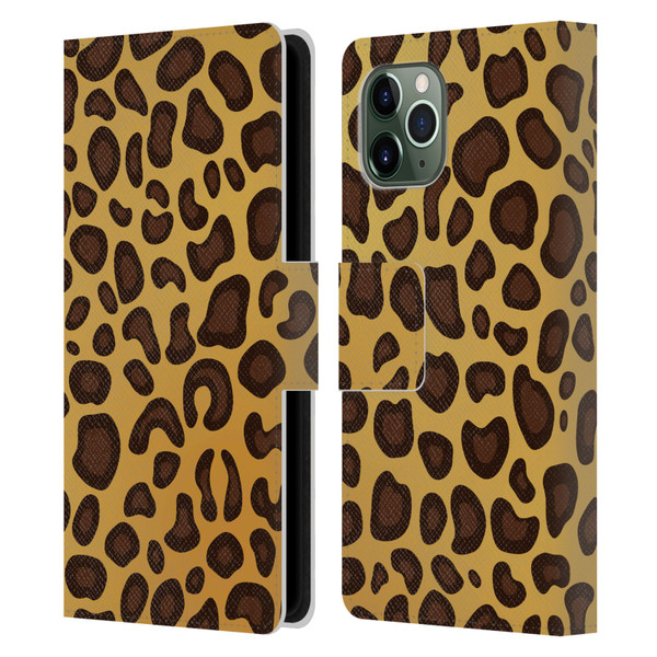 Haroulita Animal Prints Leopard Leather Book Wallet Case Cover For Apple iPhone 11 Pro