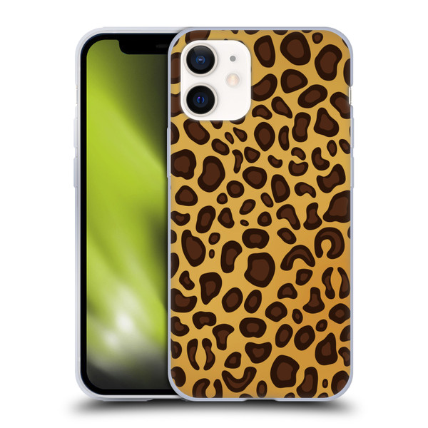 Haroulita Animal Prints Leopard Soft Gel Case for Apple iPhone 12 Mini
