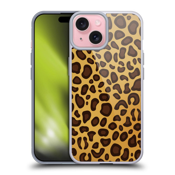 Haroulita Animal Prints Leopard Soft Gel Case for Apple iPhone 15