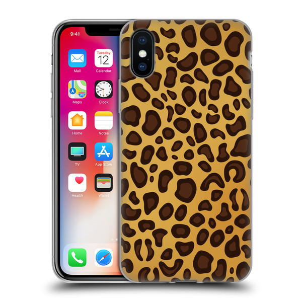 Haroulita Animal Prints Leopard Soft Gel Case for Apple iPhone X / iPhone XS