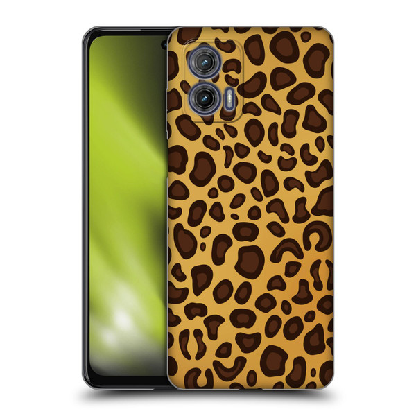 Haroulita Animal Prints Leopard Soft Gel Case for Motorola Moto G73 5G
