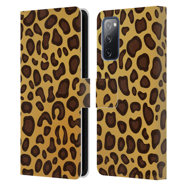 Haroulita Animal Prints Leopard Leather Book Wallet Case Cover For Samsung Galaxy S20 FE / 5G
