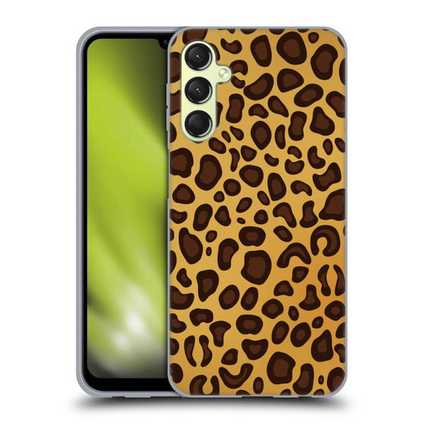 Haroulita Animal Prints Leopard Soft Gel Case for Samsung Galaxy A24 4G / Galaxy M34 5G