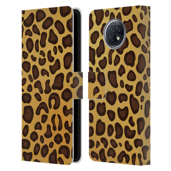 Haroulita Animal Prints Leopard Leather Book Wallet Case Cover For Xiaomi Redmi Note 9T 5G