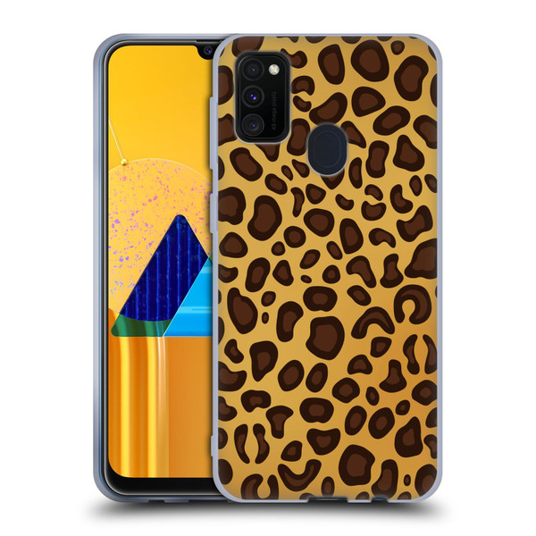Haroulita Animal Prints Leopard Soft Gel Case for Samsung Galaxy M30s (2019)/M21 (2020)
