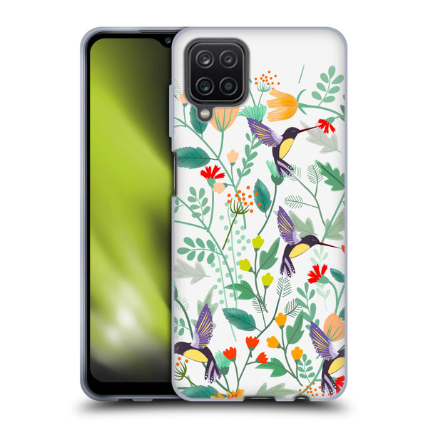 Haroulita Birds And Flowers Hummingbirds Soft Gel Case for Samsung Galaxy A12 (2020)