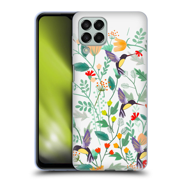 Haroulita Birds And Flowers Hummingbirds Soft Gel Case for Samsung Galaxy M33 (2022)
