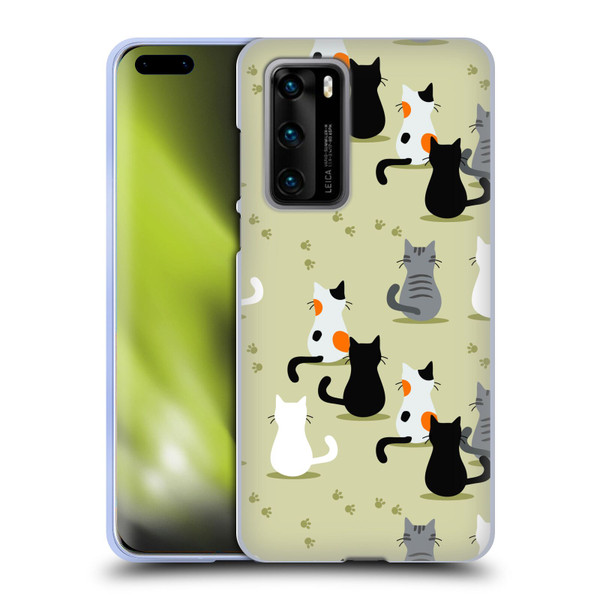 Haroulita Cats And Dogs Cats Soft Gel Case for Huawei P40 5G