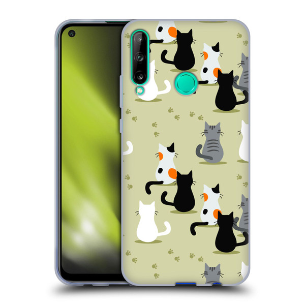 Haroulita Cats And Dogs Cats Soft Gel Case for Huawei P40 lite E