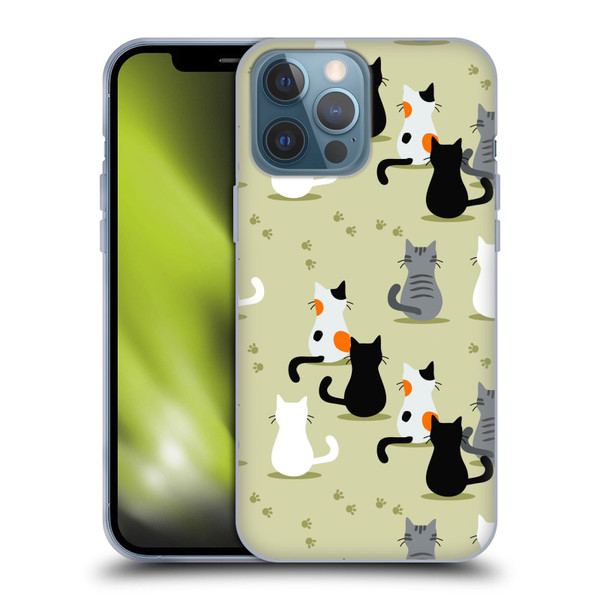 Haroulita Cats And Dogs Cats Soft Gel Case for Apple iPhone 13 Pro Max