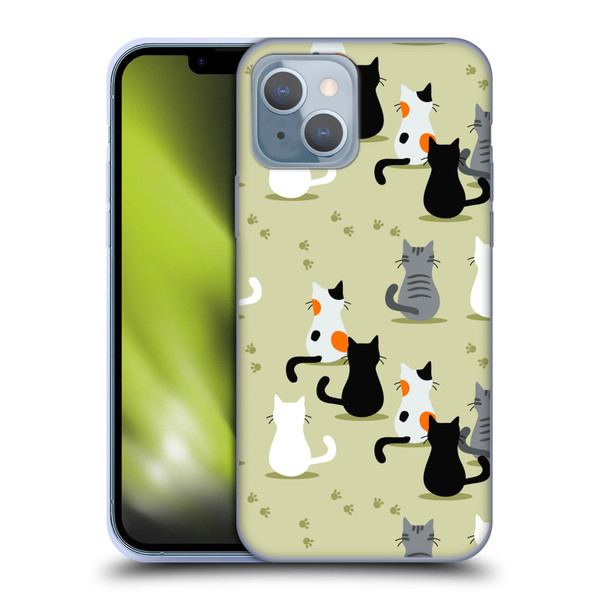 Haroulita Cats And Dogs Cats Soft Gel Case for Apple iPhone 14