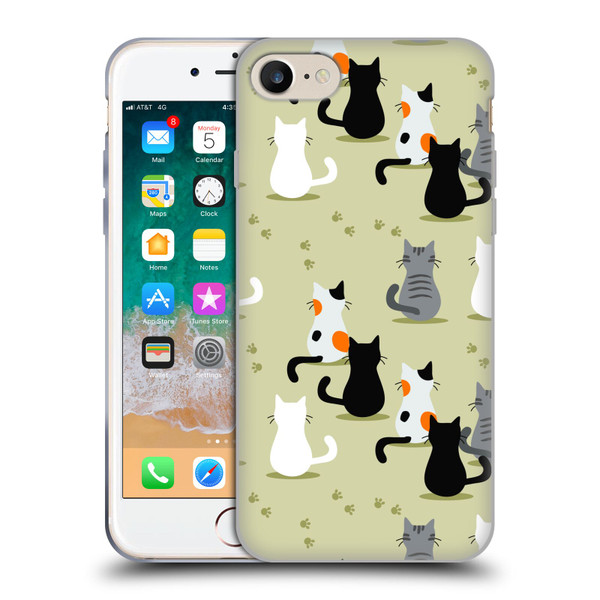 Haroulita Cats And Dogs Cats Soft Gel Case for Apple iPhone 7 / 8 / SE 2020 & 2022
