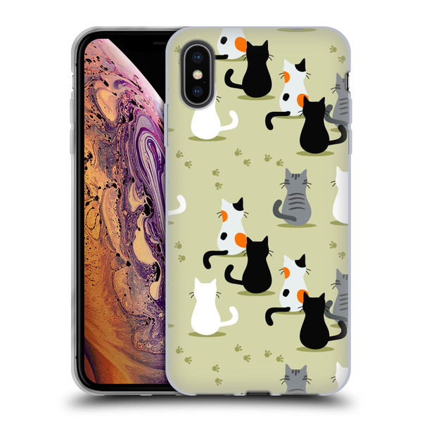 Haroulita Cats And Dogs Cats Soft Gel Case for Apple iPhone XS Max