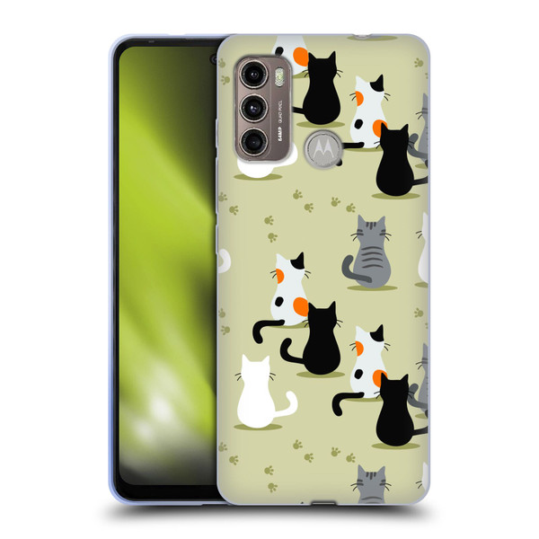 Haroulita Cats And Dogs Cats Soft Gel Case for Motorola Moto G60 / Moto G40 Fusion