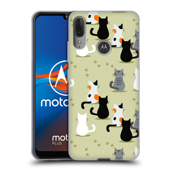 Haroulita Cats And Dogs Cats Soft Gel Case for Motorola Moto E6 Plus
