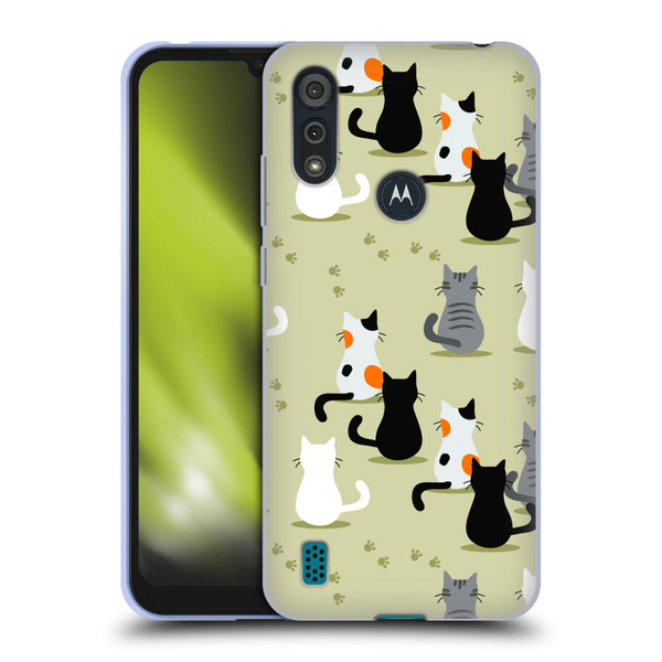 Haroulita Cats And Dogs Cats Soft Gel Case for Motorola Moto E6s (2020)