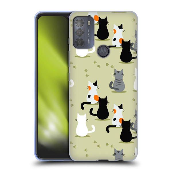 Haroulita Cats And Dogs Cats Soft Gel Case for Motorola Moto G50