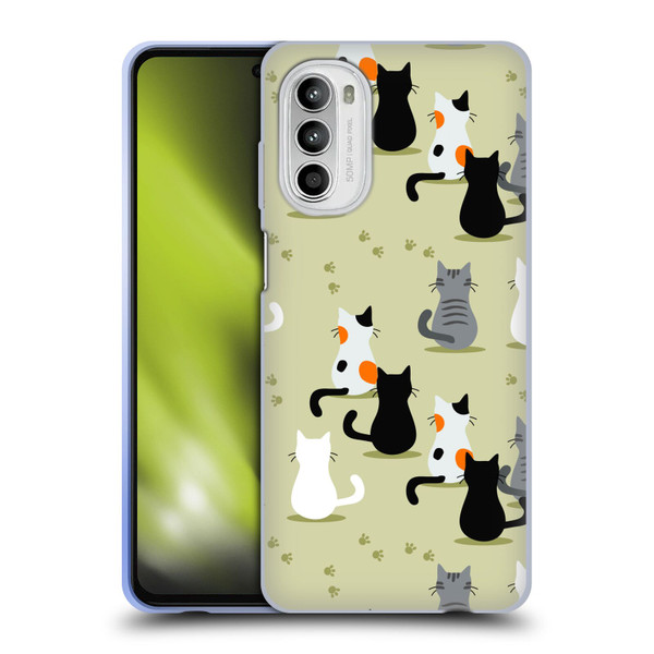 Haroulita Cats And Dogs Cats Soft Gel Case for Motorola Moto G52
