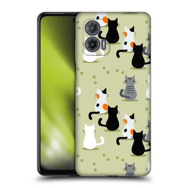 Haroulita Cats And Dogs Cats Soft Gel Case for Motorola Moto G73 5G