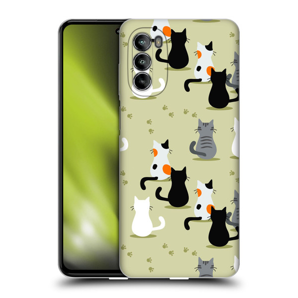 Haroulita Cats And Dogs Cats Soft Gel Case for Motorola Moto G82 5G