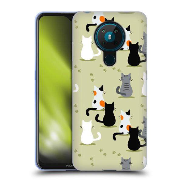 Haroulita Cats And Dogs Cats Soft Gel Case for Nokia 5.3