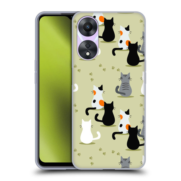 Haroulita Cats And Dogs Cats Soft Gel Case for OPPO A78 5G
