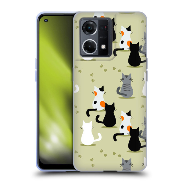 Haroulita Cats And Dogs Cats Soft Gel Case for OPPO Reno8 4G