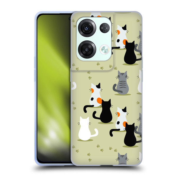 Haroulita Cats And Dogs Cats Soft Gel Case for OPPO Reno8 Pro