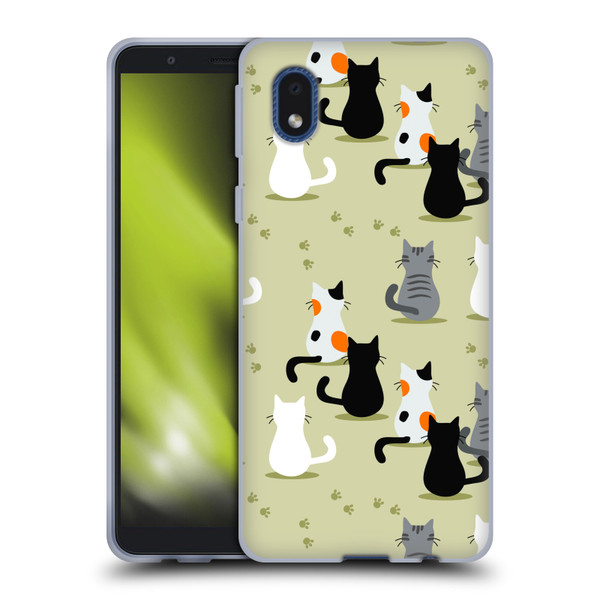 Haroulita Cats And Dogs Cats Soft Gel Case for Samsung Galaxy A01 Core (2020)