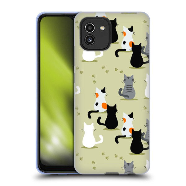 Haroulita Cats And Dogs Cats Soft Gel Case for Samsung Galaxy A03 (2021)