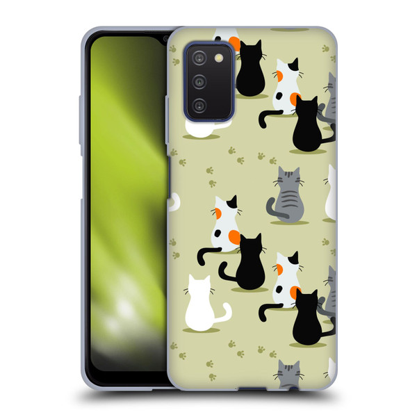 Haroulita Cats And Dogs Cats Soft Gel Case for Samsung Galaxy A03s (2021)