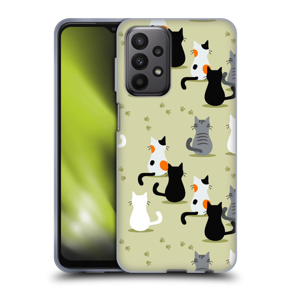 Haroulita Cats And Dogs Cats Soft Gel Case for Samsung Galaxy A23 / 5G (2022)