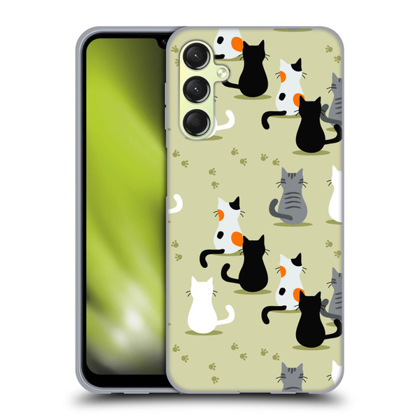 Haroulita Cats And Dogs Cats Soft Gel Case for Samsung Galaxy A24 4G / Galaxy M34 5G