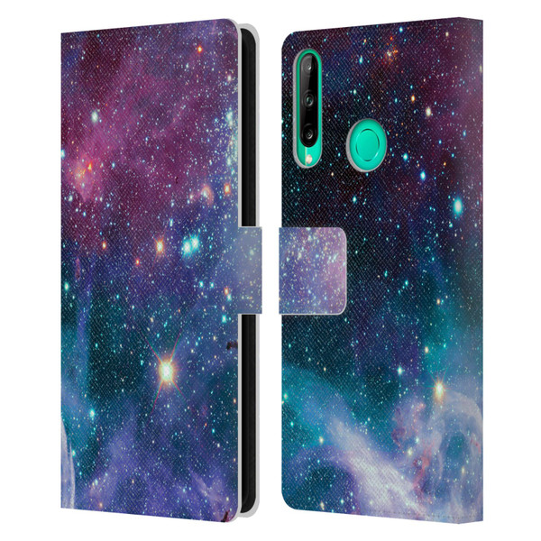 Haroulita Fantasy 2 Space Nebula Leather Book Wallet Case Cover For Huawei P40 lite E