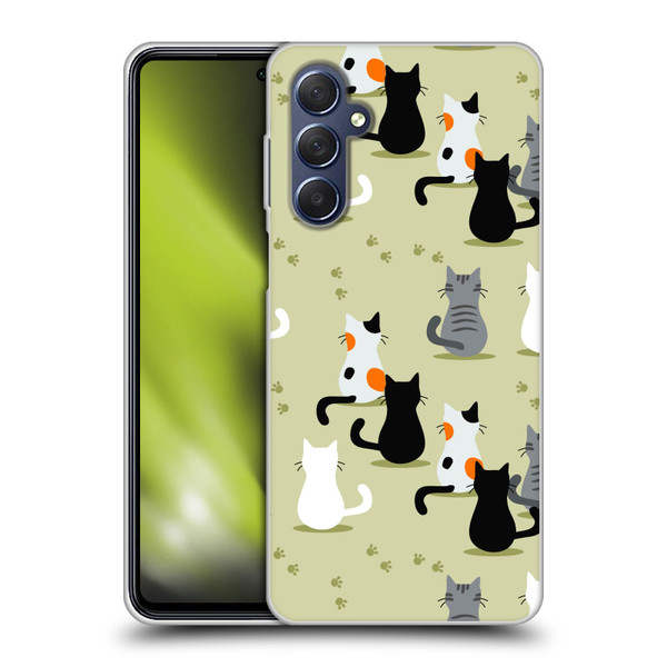 Haroulita Cats And Dogs Cats Soft Gel Case for Samsung Galaxy M54 5G