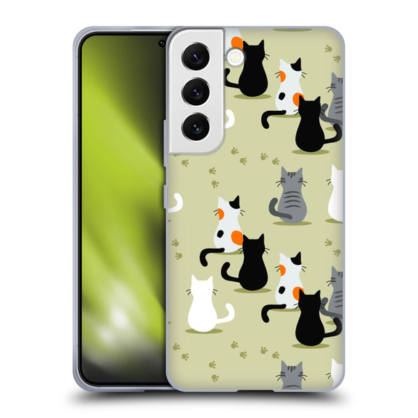Haroulita Cats And Dogs Cats Soft Gel Case for Samsung Galaxy S22 5G