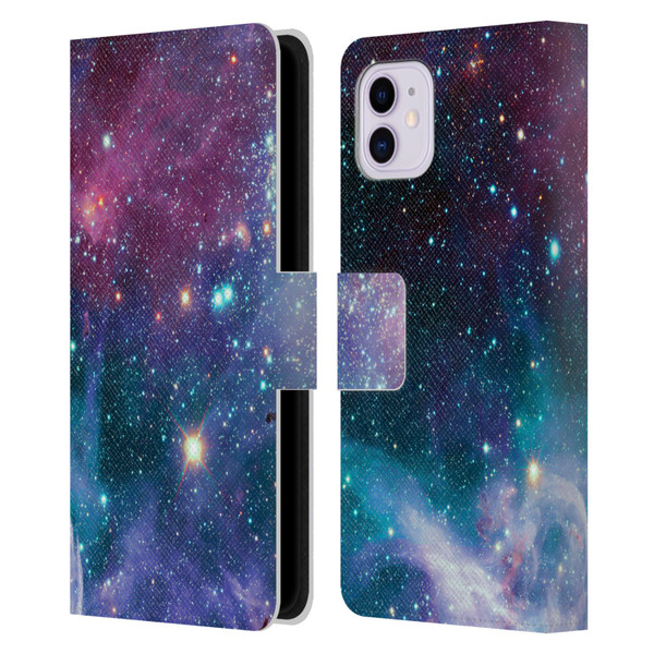 Haroulita Fantasy 2 Space Nebula Leather Book Wallet Case Cover For Apple iPhone 11