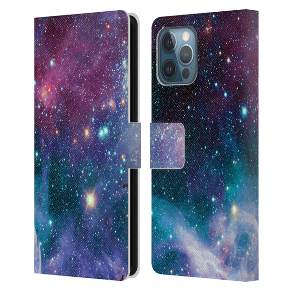 Haroulita Fantasy 2 Space Nebula Leather Book Wallet Case Cover For Apple iPhone 12 Pro Max