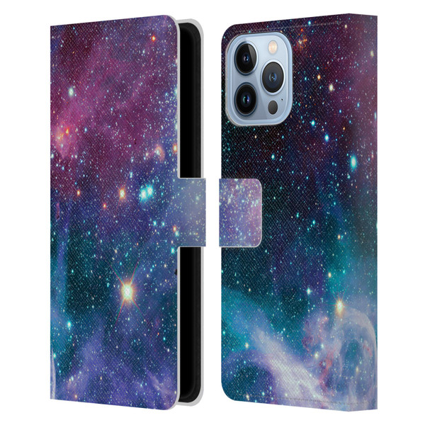 Haroulita Fantasy 2 Space Nebula Leather Book Wallet Case Cover For Apple iPhone 13 Pro Max