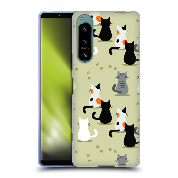 Haroulita Cats And Dogs Cats Soft Gel Case for Sony Xperia 5 IV