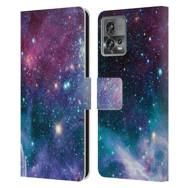 Haroulita Fantasy 2 Space Nebula Leather Book Wallet Case Cover For Motorola Moto Edge 30 Fusion