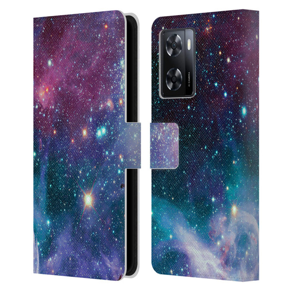 Haroulita Fantasy 2 Space Nebula Leather Book Wallet Case Cover For OPPO A57s