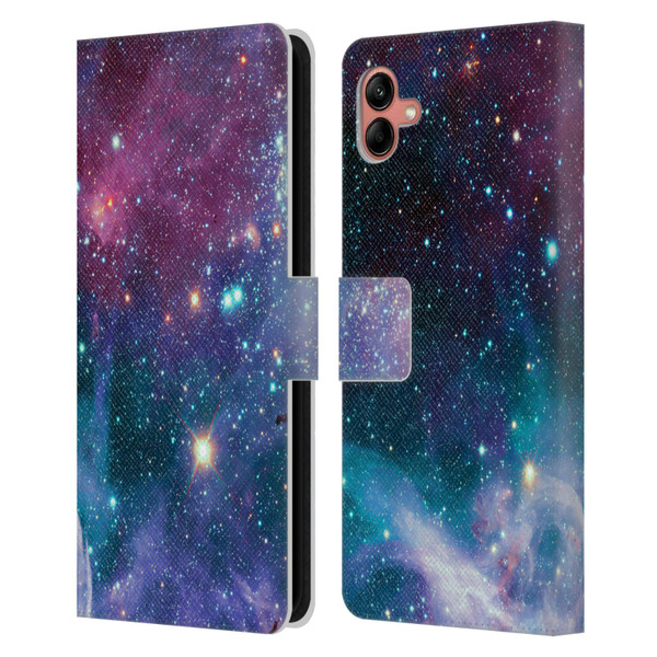 Haroulita Fantasy 2 Space Nebula Leather Book Wallet Case Cover For Samsung Galaxy A04 (2022)