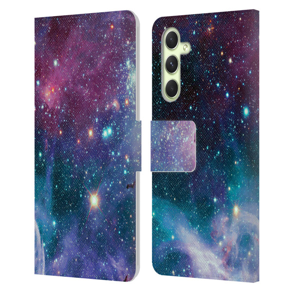 Haroulita Fantasy 2 Space Nebula Leather Book Wallet Case Cover For Samsung Galaxy A54 5G