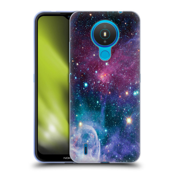 Haroulita Fantasy 2 Space Nebula Soft Gel Case for Nokia 1.4